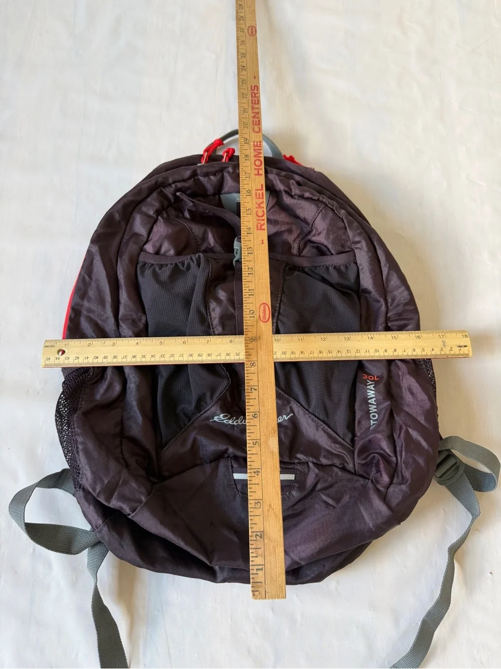 Eddie Bauer Stowaway Packable 30L Backpack purple Unisex collapsible